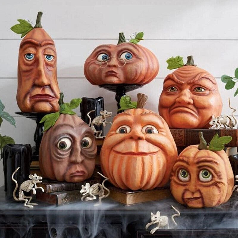 2022 Pumpkin Face Halloween Outdoor Decor Ghost Party Yard Home Office Fun Gift
