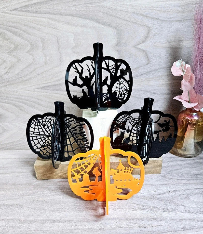 Pumpkin Halloween Decoration, Autumn Home Decor, Spooky Party Prop, Gothic Gift